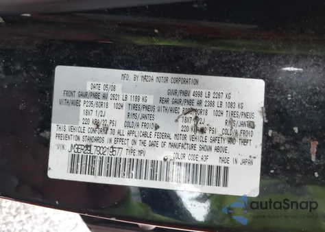 2009 Mazda Cx-7 Grand Touring from USA, damaged, VIN JM3ER29L790219577